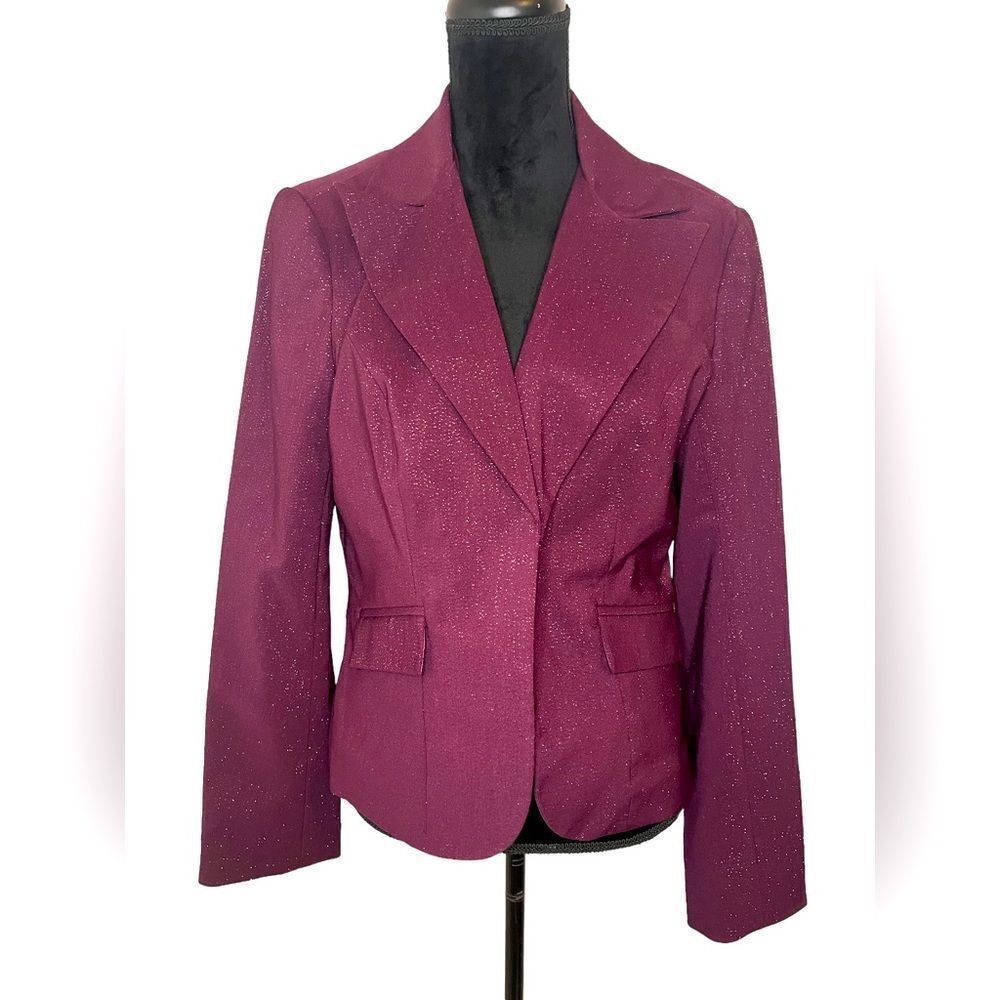 NWT‎ PARALLEL PURPLE GLITTER BUSINESS OFFICE BLAZER. *Brand new*